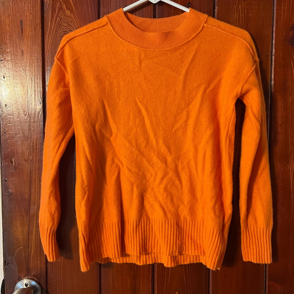 Pilcro Vibrant Orange Knit Top